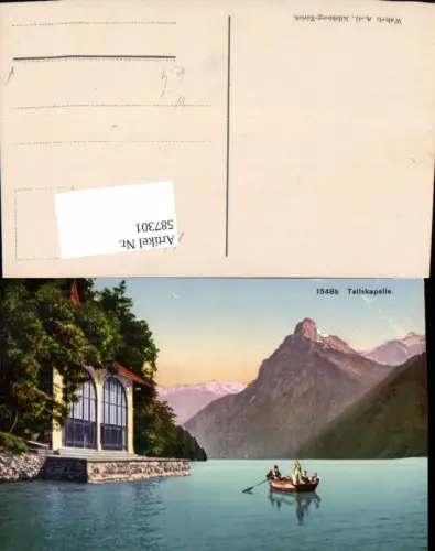 587301,Tellskapelle Ruderboot Boot Sisikon Switzerland