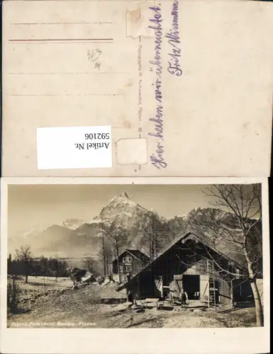 592106,Foto Ak Flüelen Jugend-Ferienheim Switzerland