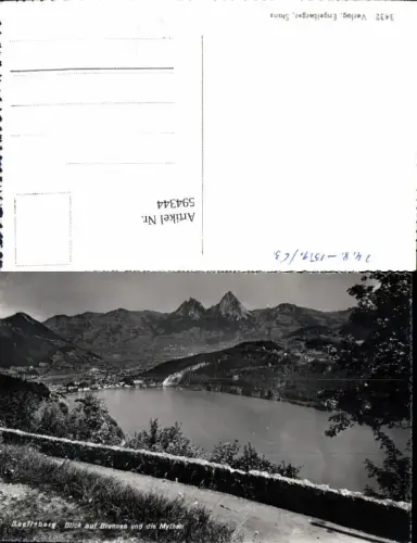 594344,Foto Ak Seelisberg Blick auf Brunnen u. d. Mythen