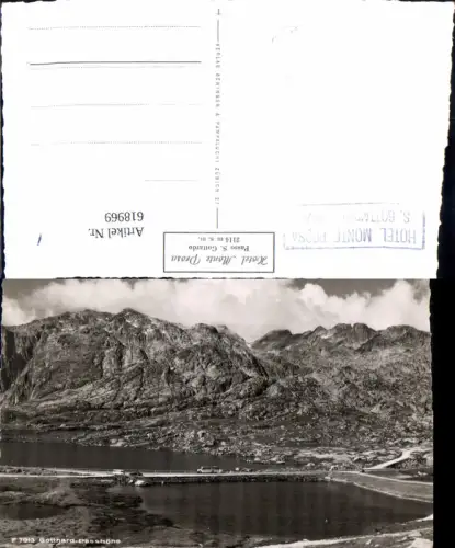 618969,Foto Ak Gotthard-Passhöhe Bus VW Bully Passo S. Gottardo Andermatt