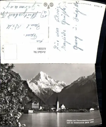 619381,Foto Ak Flüelen a. Vierwaldstättersee u. d. Bristenstock