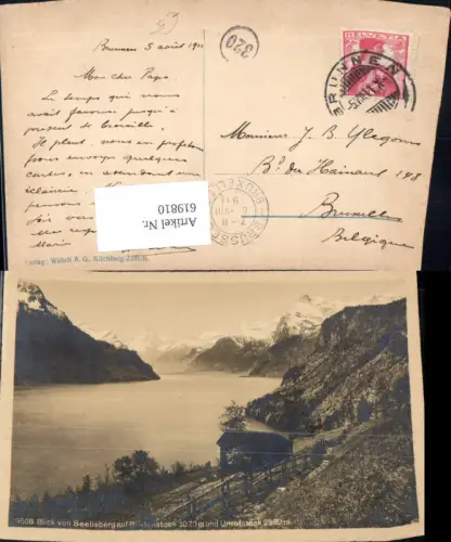 619810,Blick v. Seelisberg auf Bristenstock u. Urirotstock