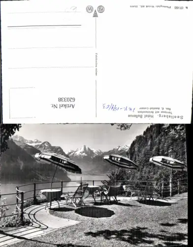 620338,Foto Ak Seelisberg Hotel Bellevue Terrasse m. Bristenstock
