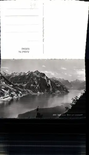 620342,Foto Ak Seelisberg Blick auf Urnersee