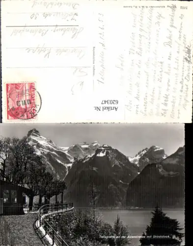 620347,Tellsplatte a. d. Axenstrasse m. Urirotstock Sisikon