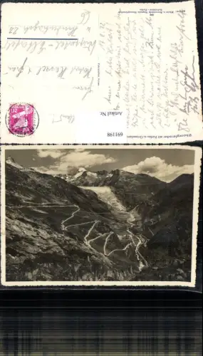 691198 Rhonegletscher Furkastraße Grimselstraße Furka Goms Uri