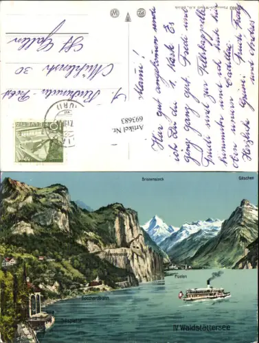 693683 Axenstraße Bristenstock Vierwaldstättersee Fluelen Kt. Uri