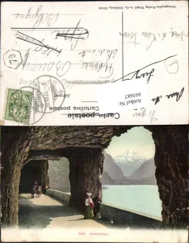 693687 Axenstraße Bristenstock Vierwaldstättersee Fluelen pub Wehrli 11594 Kt. Uri