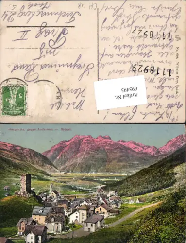 695495 Hospenthal bei Andermatt Stöckli Urseren Uri pub Wilhelm Frey