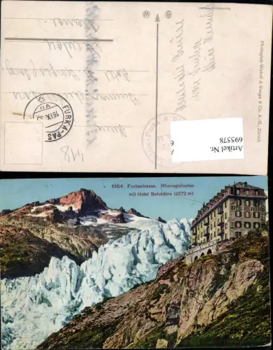 695578 Furkastrasse Furka Andermatt Susten Hotel Belvedere Rhonegletscher Uri