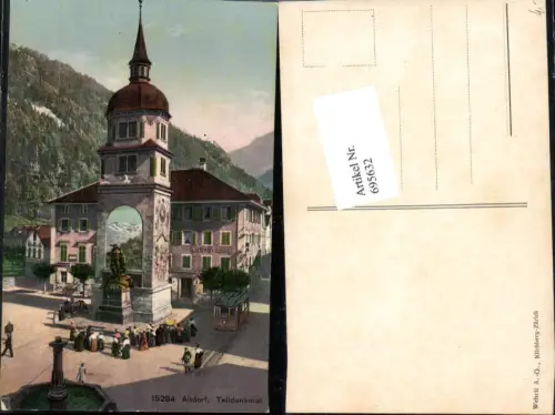 695632 Altdorf Telldenkmal Straßenbahn Uri