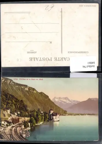 84861, Chillon et la Dent du Midi Gleise Kt Waadt
