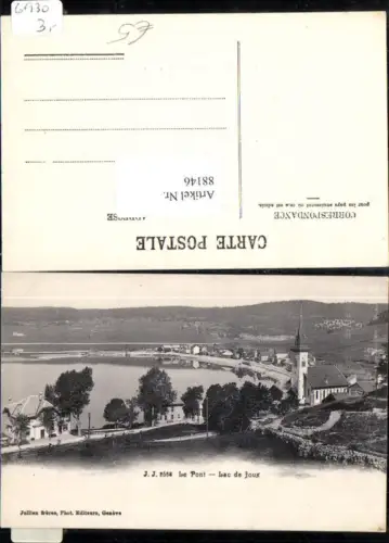 88146,Le Pont Lac de Joux Kirche Kt Waadt