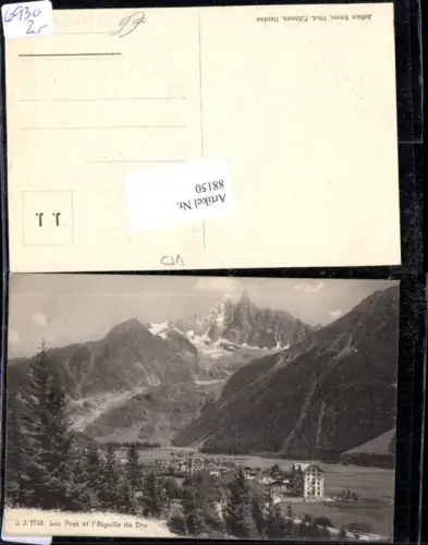 88150,Les Praz et l´Aiguille du Dru Kt Waadt