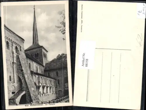 88158,Romainmotier Le Temple Detailansicht Orbe Kt Waadt