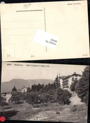 88282,Ballaigues Hotel Aubepine et Mont d Or Kt Waadt