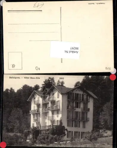 88297,Ballaigues Hotel Beau Site Detailansicht Kt Waadt