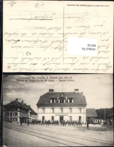 88328,Auberge du Chalet a Gobet Soldaten Forets de Sapin Kt Waadt