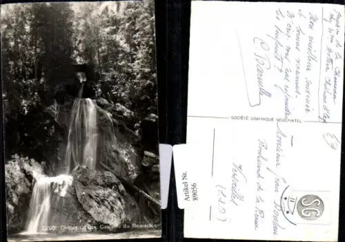 89056,Cascade du Ramaclez Chateaus d'Oex Kt Waadt