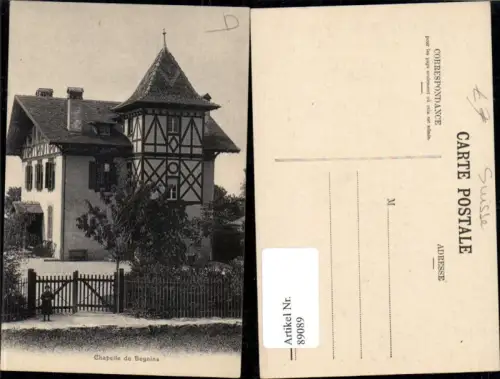 89089,Chapelle des Begnins altes Gebäude Kt Waadt