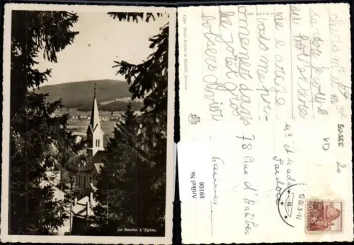 89106Le Sentier L`Eglise Kriche Kt Waadt