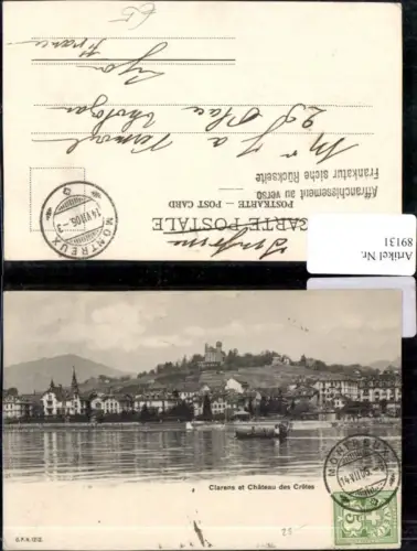 89131,Clarens et Chateau des Cretes Kt Waadt