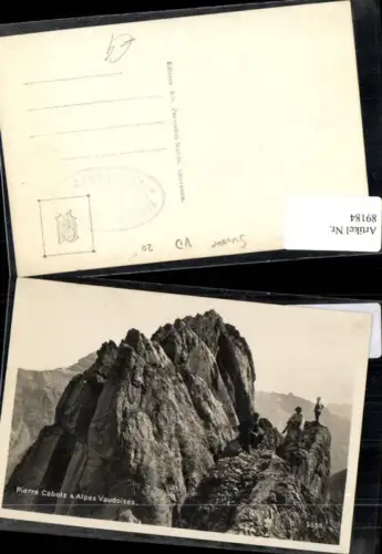 89184,Pierre Cabotz e alpes Vaudoises Bergsteiger Kt Waadt