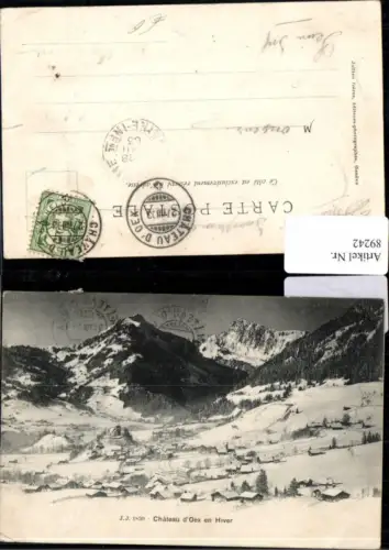 89242,Chateau d'Oex en Hiver Kt Waadt