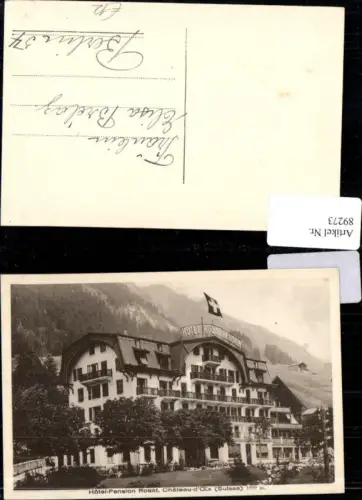 89273,Chateau d'Oex Hotel Penison Rosat Kt Waadt