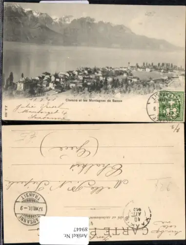 89447,Clarens et les Montagnes de Savoie Kt Waadt