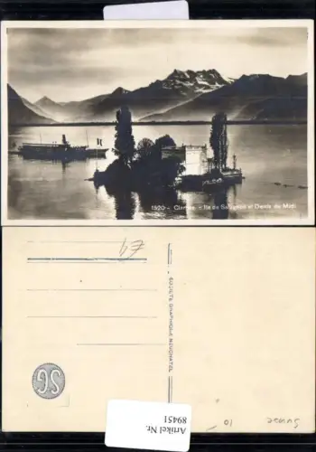 89451,Clarens Ille de Salagnon et Dents du Midi Kt Waadt