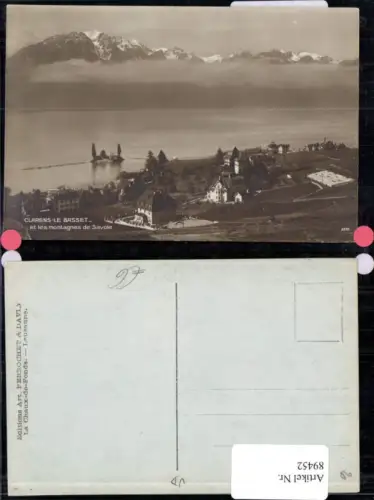 89452,Clarens le basset et les montagnes de Savoie Kt Waadt