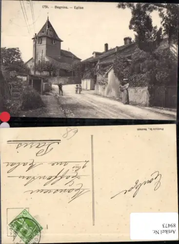 89473,Begnins Eglise Straßenpartie Kt Waadt