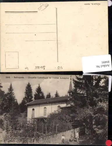 89491,Ballaigues Chapelle Catholique de l'Hotel Aubepine Kt Waadt