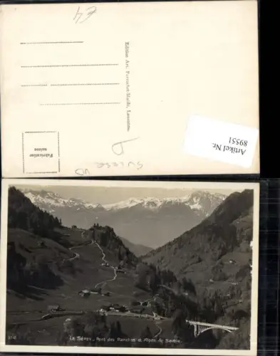 89551,Le Sepey Poind des Planches et Alpes de Savoie Brücke Kt Waadt