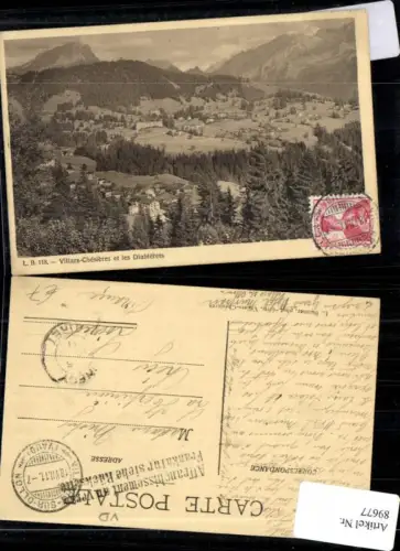 89677,Villars Chesieres et les Diablerets 1911 Kt Waadt
