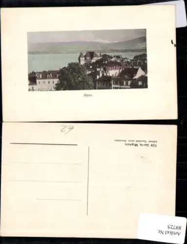 89725,Nyon Ortsansicht Kt Waadt