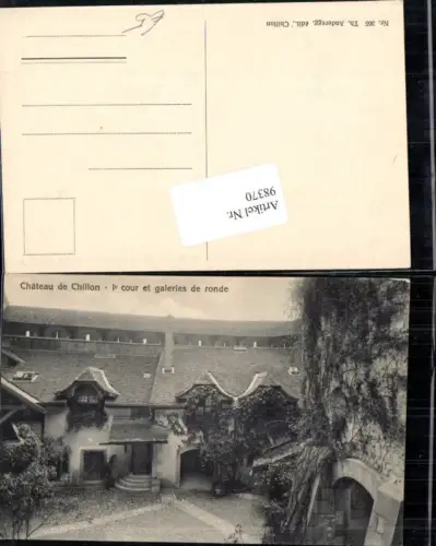 98370,Chateau de Chillon Le cour et galeries de ronde Kt Waadt
