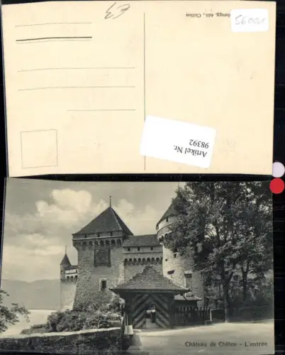 98392,Chateau de Cillon L entree Kt Waadt