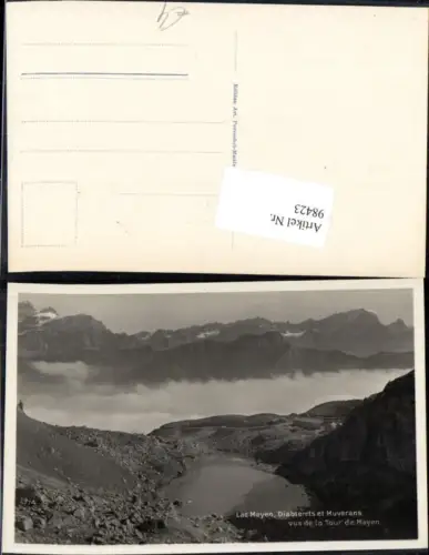 98423,Lac Mayen Diablerets et Muverans vus de la Tour de Mayen Kt Waadt
