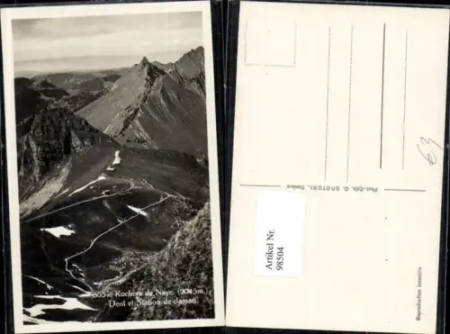 98504,Rochers de Naye Dent et Station de Jaman Kt Waadt