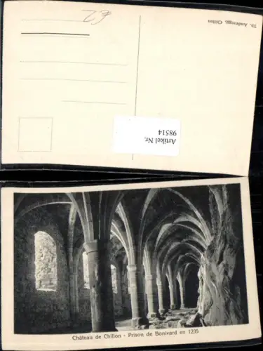 98514,Chateau de Chillon Prison de Bonivard en 1235 Kt Waadt