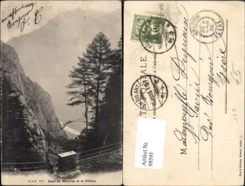 98595,Dent de Morcles et le Rhone Kt Waadt