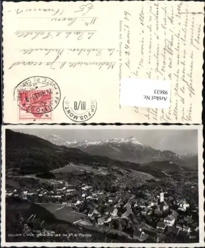 98633,Vue generale et les de Morcles Kt Waadt