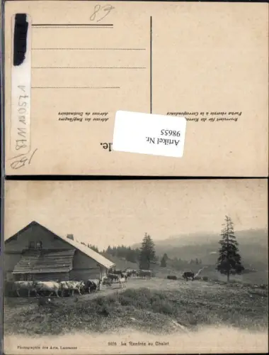 98655,La Rentree aui Chalet Kühe Kuh Kt Waadt
