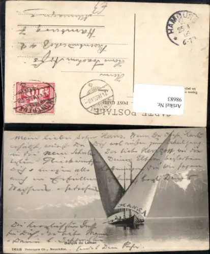 98683,Barque du Lemon Segelboot Kt Waadt