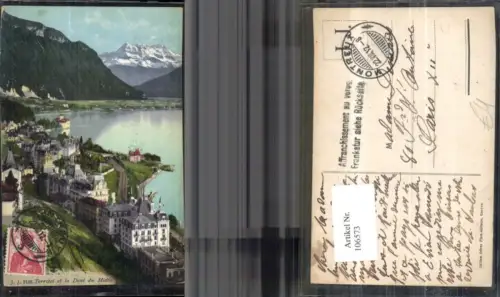 106573,Territet et la Dent du Midi 1912 Kanton Vaud