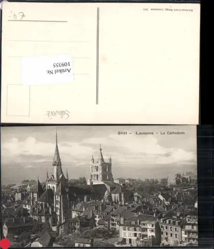 109355,Lausanne catheadrale Kt. Waadt