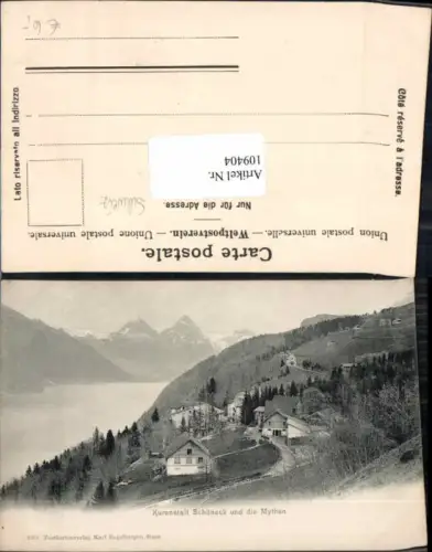 109404,Kuranstalt Schöneck und Mythen Häuser Kt. Waadt
