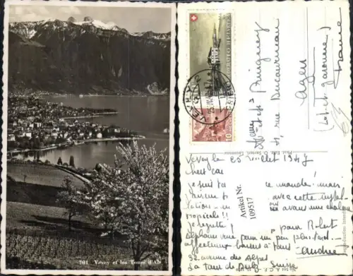 109517,Vevey et les Tours d Ais Kt Waadt